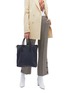 Front View - Click To Enlarge - A-ESQUE - 'Portfolio Midi' leather satchel