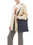 Figure View - Click To Enlarge - A-ESQUE - 'Portfolio Midi' leather satchel