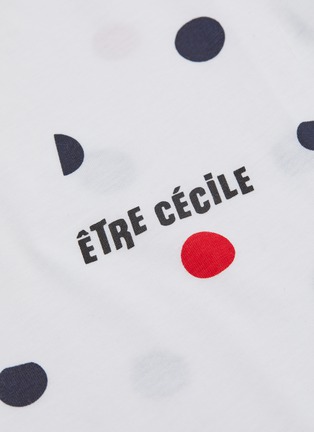  - ÊTRE CÉCILE - Logo dot print oversized T-shirt