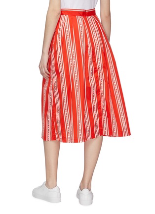 Back View - Click To Enlarge - ÊTRE CÉCILE - 'Amelie' logo stripe midi skirt