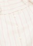 Detail View - Click To Enlarge - LEM LEM - 'Aweke' belted ruffle overlay stripe strapless dress