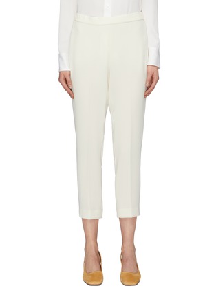 Main View - Click To Enlarge - THEORY - 'Basic Pull On' slim fit cropped crepe pants