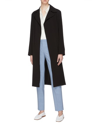 Figure View - Click To Enlarge - THEORY - Belted crepe trench coat