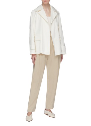 Figure View - Click To Enlarge - THEORY - Belted short utility trench coat