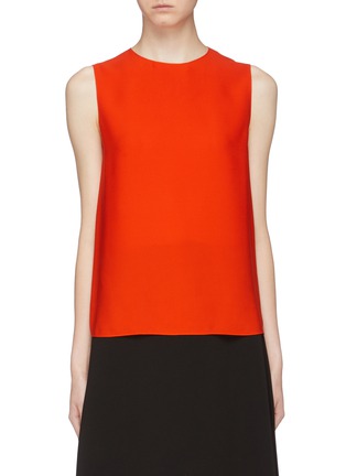 Main View - Click To Enlarge - THEORY - 'Continuous' silk sleeveless top