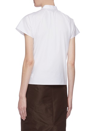 Back View - Click To Enlarge - THEORY - Mandarin collar short sleeve shirt