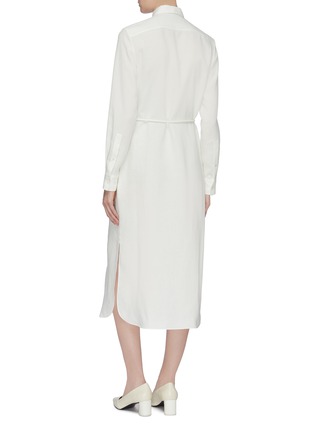 Back View - Click To Enlarge - THEORY - Rope tie shirt dress