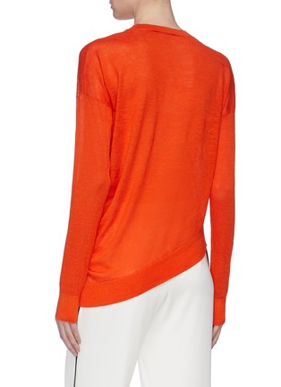 Back View - Click To Enlarge - THEORY - Asymmetric twist hem sweater