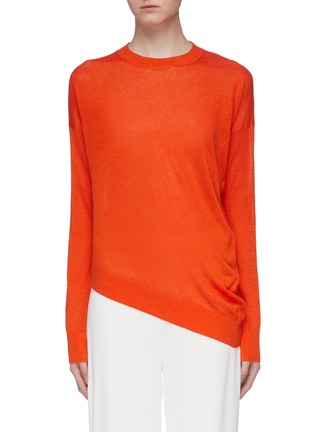 Main View - Click To Enlarge - THEORY - Asymmetric twist hem sweater
