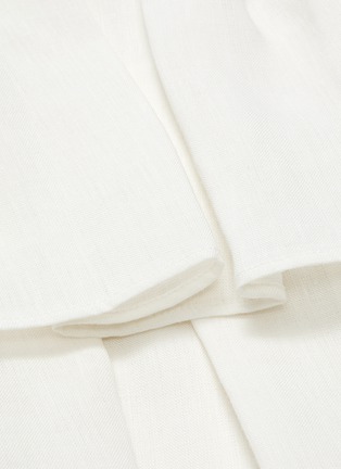 Detail View - Click To Enlarge - THEORY - Tiered ruffle linen maxi skirt