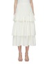 Main View - Click To Enlarge - THEORY - Tiered ruffle linen maxi skirt