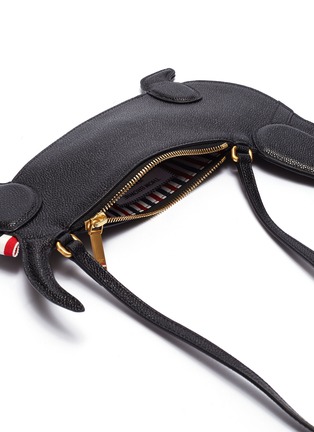 Detail View - Click To Enlarge - THOM BROWNE  - Hector leather clutch