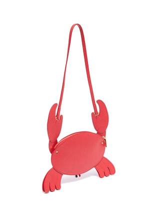 Detail View - Click To Enlarge - THOM BROWNE  - Leather crab crossbody bag