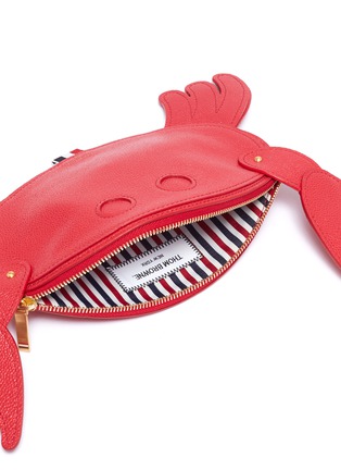Detail View - Click To Enlarge - THOM BROWNE  - Leather crab crossbody bag