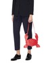 Figure View - Click To Enlarge - THOM BROWNE  - Leather crab crossbody bag