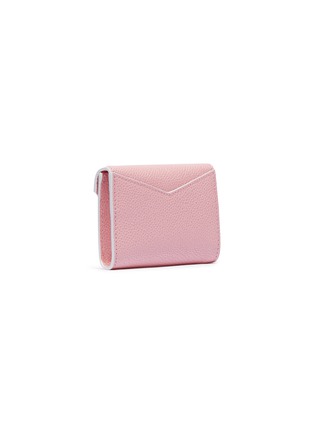 Figure View - Click To Enlarge - THOM BROWNE  - Pebble grain leather envelope card case