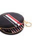 Detail View - Click To Enlarge - THOM BROWNE  - Stripe pebble grain leather coin pouch