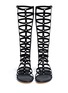Figure View - Click To Enlarge - STUART WEITZMAN - 'Gladiator' knee high caged sandals