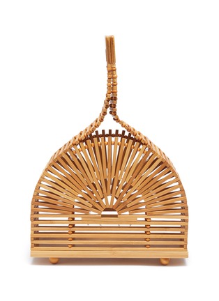 Main View - Click To Enlarge - CULT GAIA - 'Cupola' mini bamboo caged dome bag