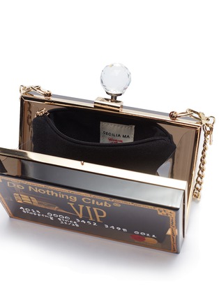 Detail View - Click To Enlarge - CECILIA MA - 'VIP' credit card acrylic box clutch