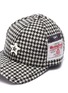Detail View - Click To Enlarge - SMFK - 'Shadow' ceramic star houndstooth baseball cap