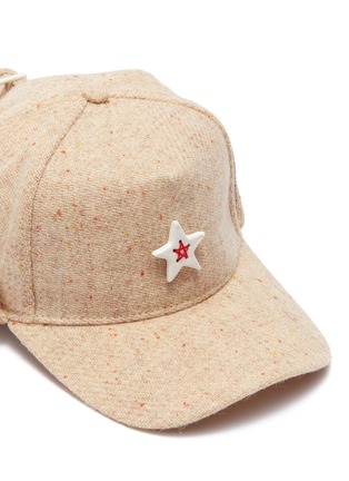 Detail View - Click To Enlarge - SMFK - Ceramic star tweed baseball cap