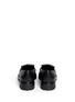 Back View - Click To Enlarge - ALEXANDER MCQUEEN - Micro stud fringe leather loafers