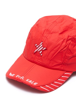 Detail View - Click To Enlarge - SMFK - 'Not For Sale' stripe star appliqué baseball cap