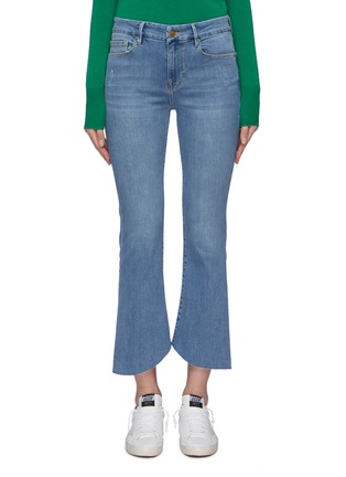 Main View - Click To Enlarge - FRAME - 'Le Crop Mini Boot' gusset cuff jeans