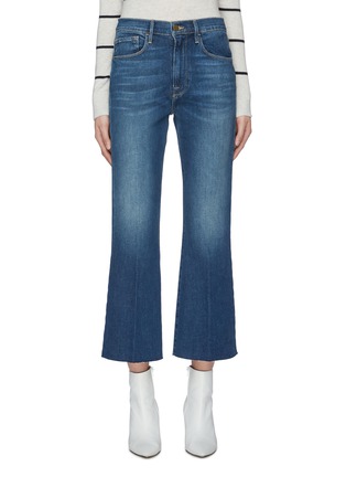 Main View - Click To Enlarge - FRAME - 'Le Crop Flare' raw cuff jeans