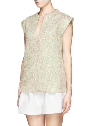 Front View - Click To Enlarge - J.CREW - Collection iridescent rose top
