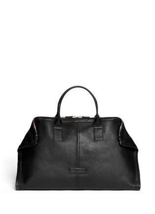 Main View - Click To Enlarge - ALEXANDER MCQUEEN - Leather manta carryall bag