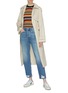 Figure View - Click To Enlarge - FRAME - 'Le Pegged' ripped straight leg jeans