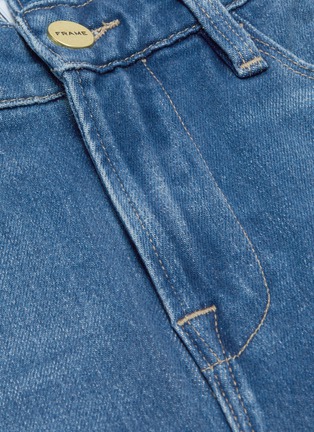  - FRAME - 'Le High Straight Fold Over' washed jeans