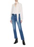 Figure View - Click To Enlarge - FRAME - 'Le High Straight Fold Over' washed jeans