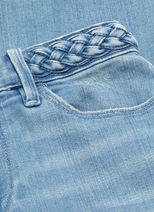  - FRAME - 'Le Crop Mini Boot' braided waistband flared jeans