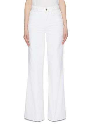 Main View - Click To Enlarge - FRAME - 'Le Palazzo' braided waistband wide leg jeans