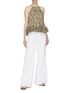 Figure View - Click To Enlarge - FRAME - 'Le Palazzo' braided waistband wide leg jeans