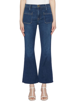 Main View - Click To Enlarge - FRAME - 'Le Bardot' cropped flared jeans