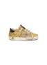 Main View - Click To Enlarge - GOLDEN GOOSE - 'Superstar' coarse glitter toddler sneakers