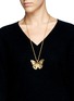 Figure View - Click To Enlarge - ALEXANDER MCQUEEN - Butterfly skull necklace
