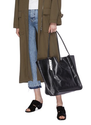 Figure View - Click To Enlarge - PROENZA SCHOULER - 'XL' knot keyring leather tote