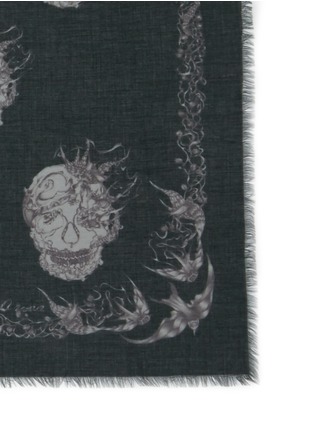 Detail View - Click To Enlarge - ALEXANDER MCQUEEN - Bird skull modal-silk scarf