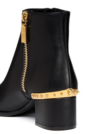 Detail View - Click To Enlarge - ALEXANDER MCQUEEN - Stud heel counter leather ankle boots