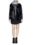 Figure View - Click To Enlarge - WHISTLES - Shearling leather biker jacket