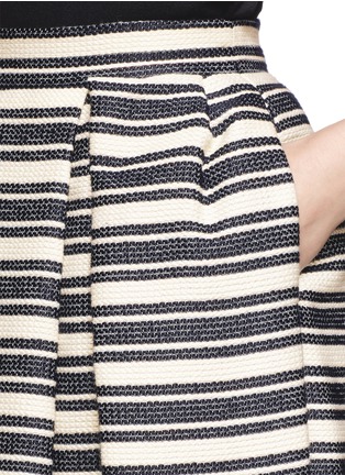 Detail View - Click To Enlarge - WHISTLES - 'Ivy' stripe midi skirt