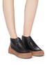 Figure View - Click To Enlarge - 3.1 PHILLIP LIM - 'Lela' vulcanised outsole lace-up ankle boots