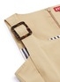 Detail View - Click To Enlarge - STAUD - 'Radar' buckle belted panelled gabardine dress