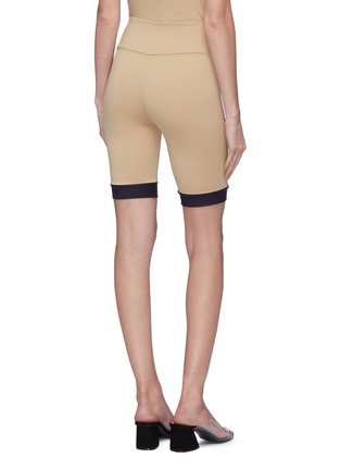 Back View - Click To Enlarge - STAUD - 'Cruise' contrast cuff bicycle shorts