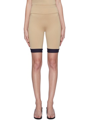 Main View - Click To Enlarge - STAUD - 'Cruise' contrast cuff bicycle shorts